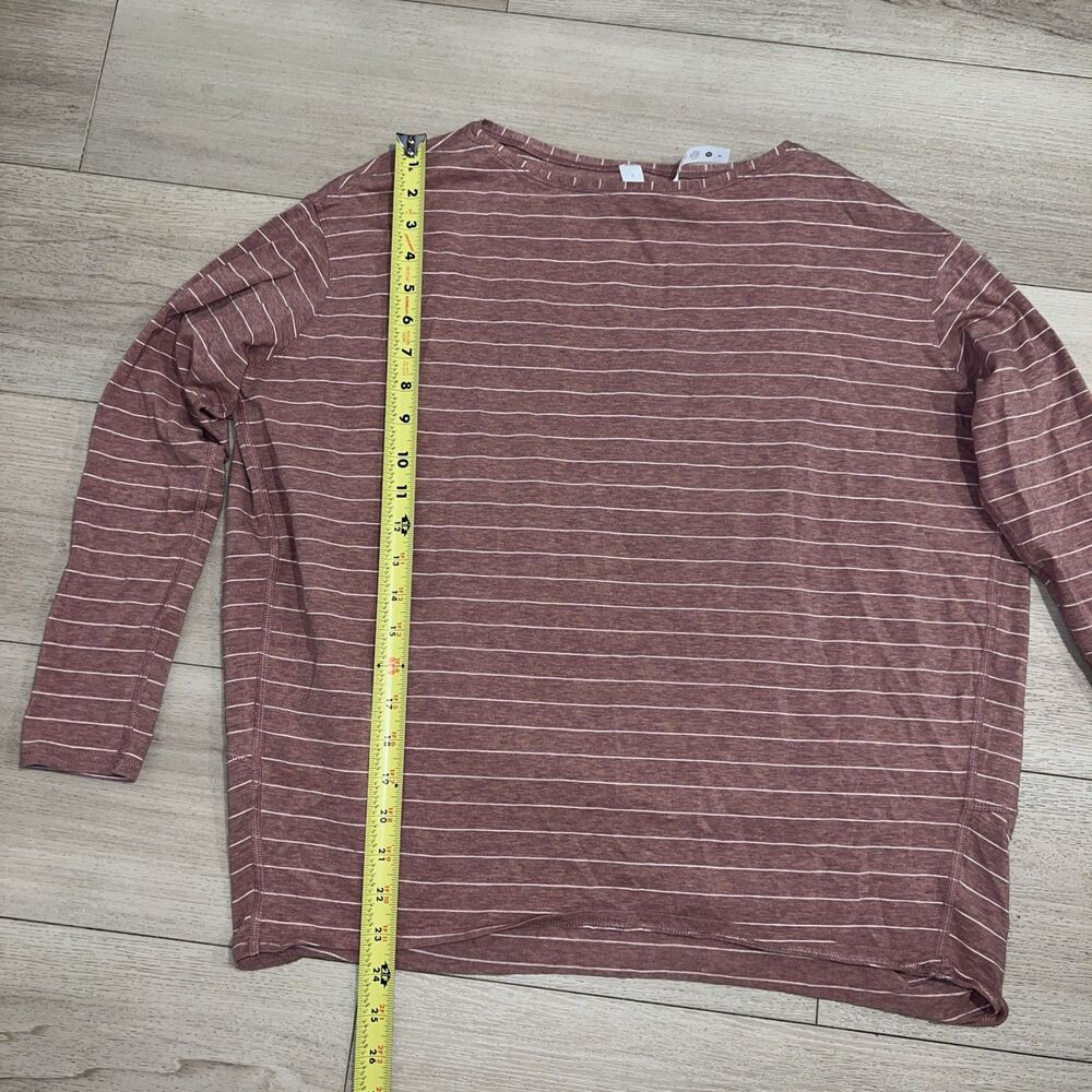 Lululemon Back In Action Long Sleeve Shirt Tee Top Womens 6 Stripe Heather Mauve - Picture 5 of 8